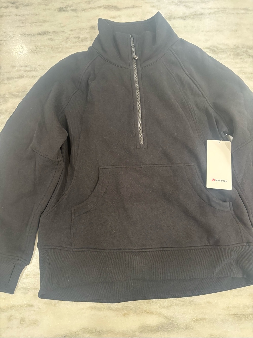 lululemon athletica Black Half-Zip Pullover Sweater